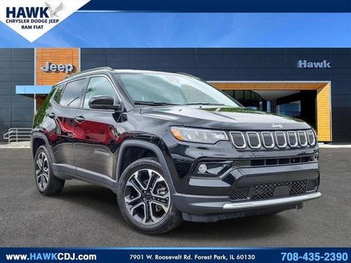 Diamond Black 2022 Jeep Compass Limited