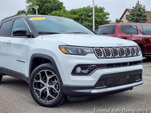 Bright White Clearcoat 2024 Jeep Compass Limited