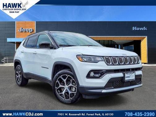 Bright White Clearcoat 2024 Jeep Compass Limited