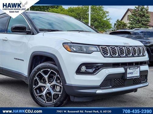Bright White Clearcoat 2024 Jeep Compass Limited