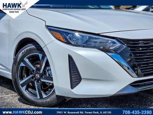 Aspen White 2024 Nissan Sentra SV