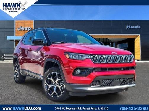 Red 2025 Jeep Compass Limited