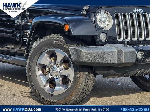 Black Clearcoat 2017 Jeep Wrangler Unlimited Sahara
