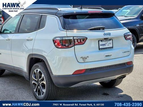 Bright White Clearcoat 2022 Jeep Compass Limited