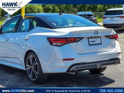 White 2021 Nissan Sentra SR