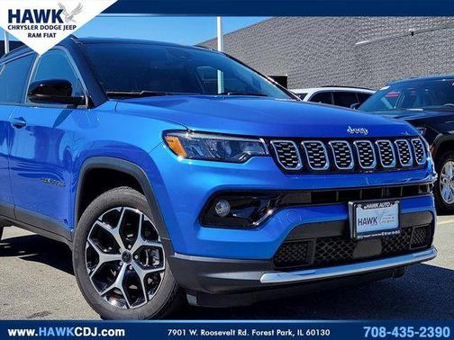 Hydro Blue Pearlcoat 2025 Jeep Compass Limited