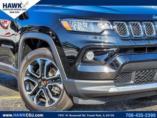 Diamond Black 2023 Jeep Compass Limited