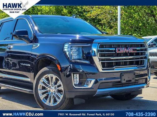 Midnight Blue Metallic 2021 GMC Yukon SLT
