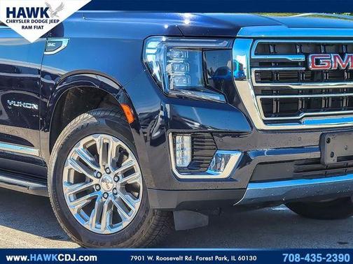 Midnight Blue Metallic 2021 GMC Yukon SLT