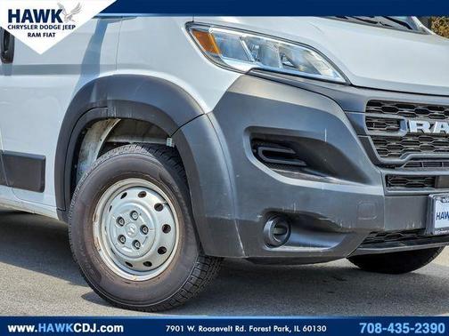 Bright White Clearcoat 2023 RAM ProMaster 2500 High Roof