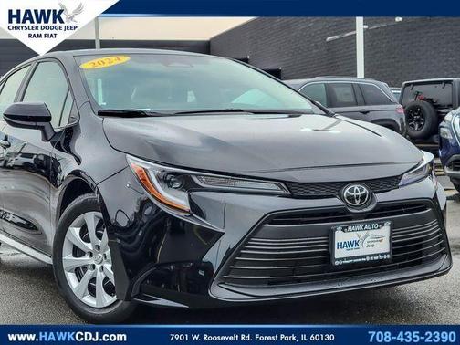 Midnight Black Metallic 2024 Toyota Corolla LE