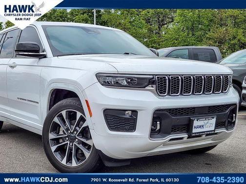 Bright White Clearcoat 2022 Jeep Grand Cherokee Overland