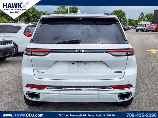 Bright White Clearcoat 2022 Jeep Grand Cherokee Overland