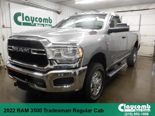Silver 2022 RAM 3500 Tradesman Regular Cab 4x4 8' Box