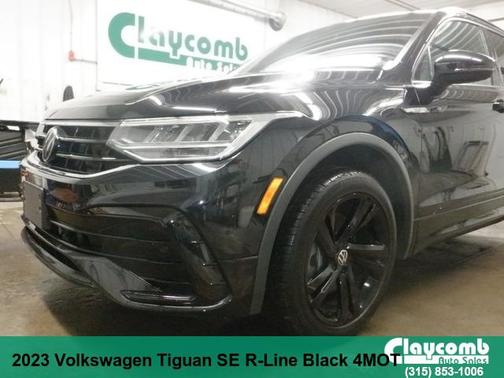 Black 2023 Volkswagen Tiguan 2.0T SE R-Line Black 4MOTION