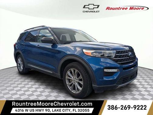 Blue Metallic 2021 Ford Explorer XLT