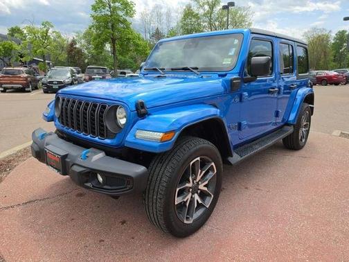Hydro Blue Pearl 2024 Jeep Wrangler 4xe Sport