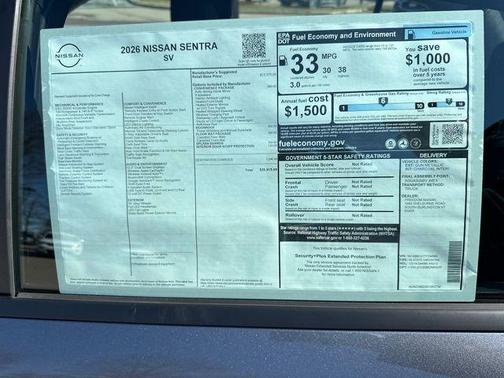 2026 Nissan Sentra SV