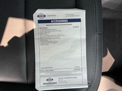Oxford White 2026 Ford Bronco Big Bend