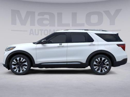 White 2026 Ford Explorer Platinum