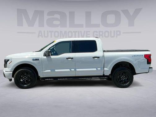 Oxford White 2025 Ford F-150 Lightning XLT