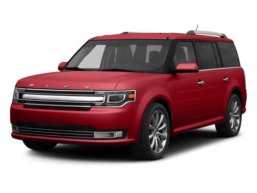 Red 2014 Ford Flex SEL