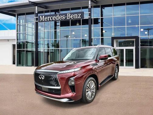 Coulis Red 2025 INFINITI QX80 SENSORY AWD