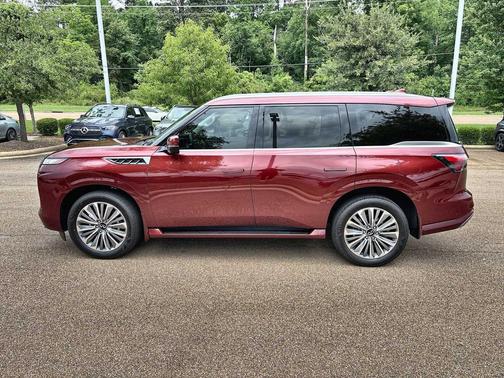 Coulis Red 2025 INFINITI QX80 SENSORY AWD