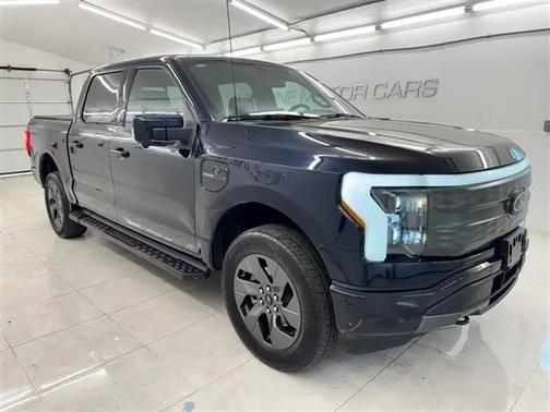 Antimatter Blue Metallic 2023 Ford F-150 Lightning LARIAT