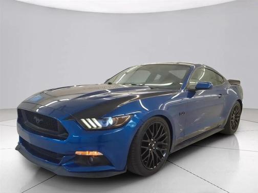 Blue 2017 Ford Mustang GT