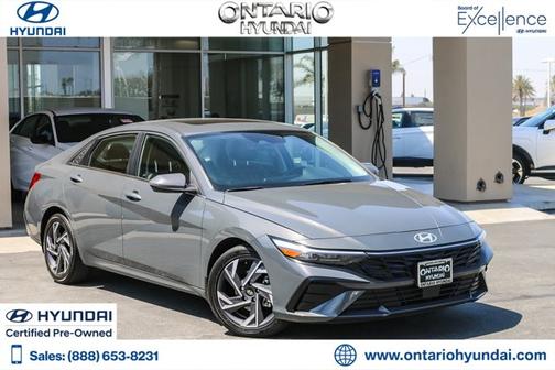 Gray 2025 Hyundai ELANTRA Limited