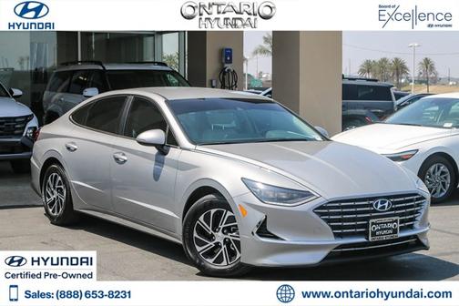 Silver 2023 Hyundai SONATA Hybrid Blue