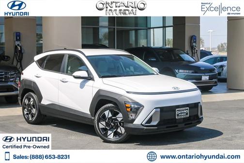 White 2025 Hyundai KONA SEL