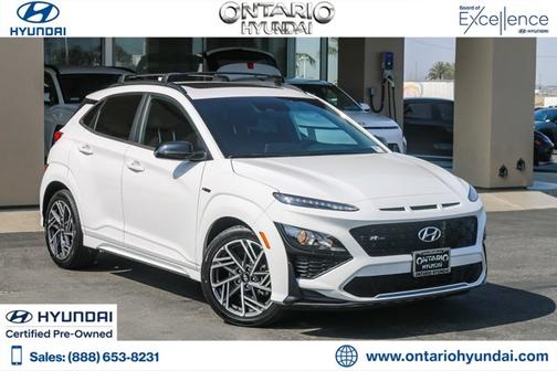 White 2023 Hyundai KONA N Line