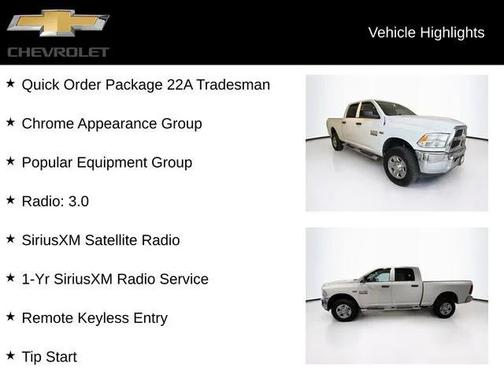 2018 RAM 2500 Tradesman Crew Cab 4x4 6'4' Box
