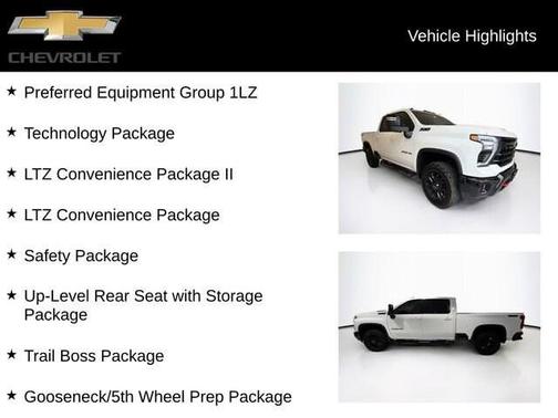 Summit White 2025 Chevrolet Silverado 2500 LTZ