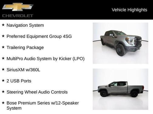 Sterling Metallic 2023 GMC Sierra 1500 AT4X