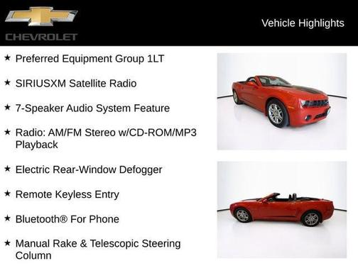 Inferno Orange Metallic 2012 Chevrolet Camaro 1LT