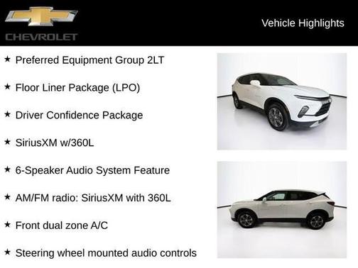 Summit White 2024 Chevrolet Blazer 2LT