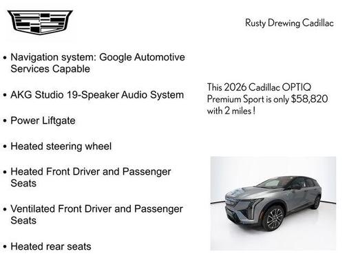 Silver Metallic 2026 Cadillac OPTIQ Premium Sport