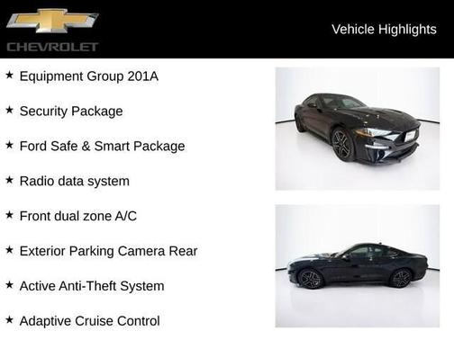 Shadow Black 2022 Ford Mustang EcoBoost Premium