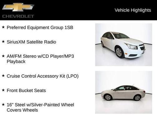 Summit White 2013 Chevrolet Cruze LS