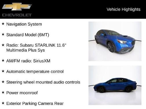 Blue 2024 Subaru WRX Limited