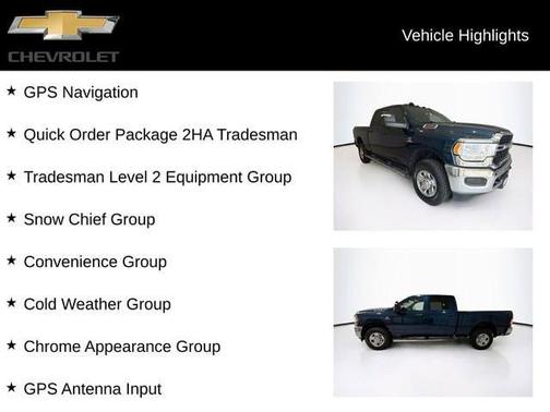 Patriot Blue Pearlcoat 2023 RAM 2500 Tradesman Crew Cab 4x4 6'4' Box