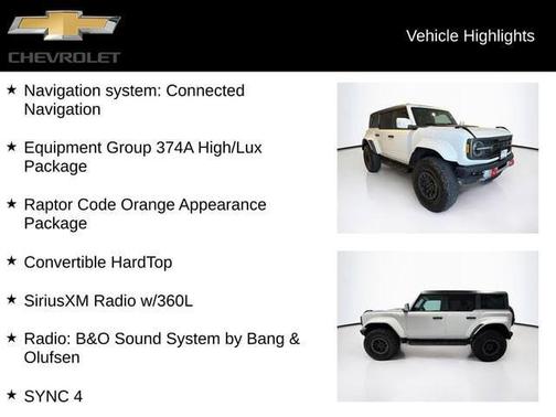 Oxford White 2024 Ford Bronco Raptor