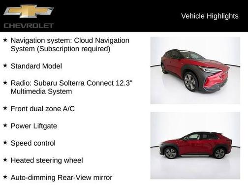 Elemental Red Pearl 2-Tone 2023 Subaru Solterra Touring