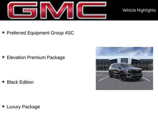 Ebony Twilight Metallic 2026 GMC Acadia Elevation FWD