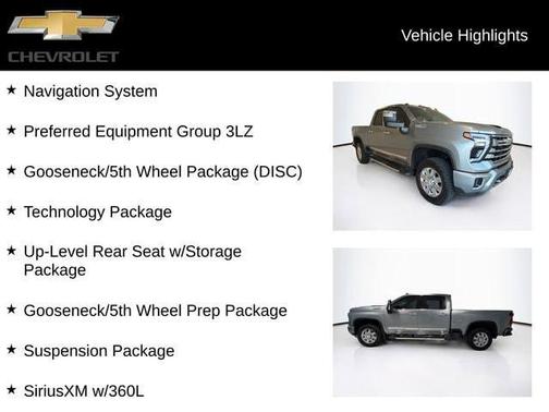 Sterling Gray Metallic 2024 Chevrolet Silverado 3500 High Country