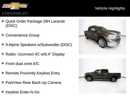 Granite Crystal Metallic Clearcoat 2018 RAM 1500 Laramie