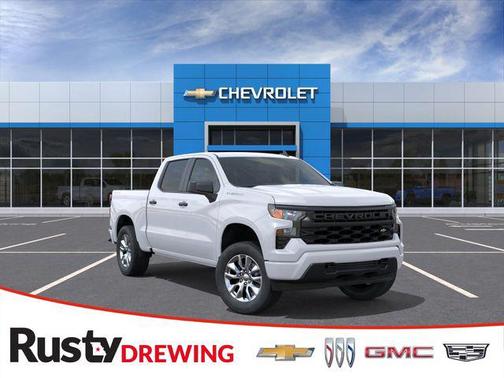 Summit White 2026 Chevrolet Silverado 1500 Custom
